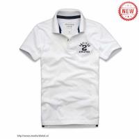 heren abercrombie fitch korte polo t-shirt wit grijs 2 Goede Verkoop ae15d953